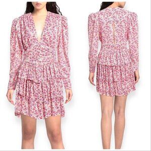 Sabina‎ Musayev Verbena Mini Dress, Floral print, Size L, New with tag